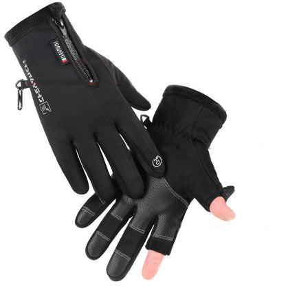 Opened-Finger Gloves Waterproof and Windproof