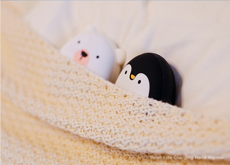 Cute Penguin & Polar Bear USB Hand Warmer + Power Bank