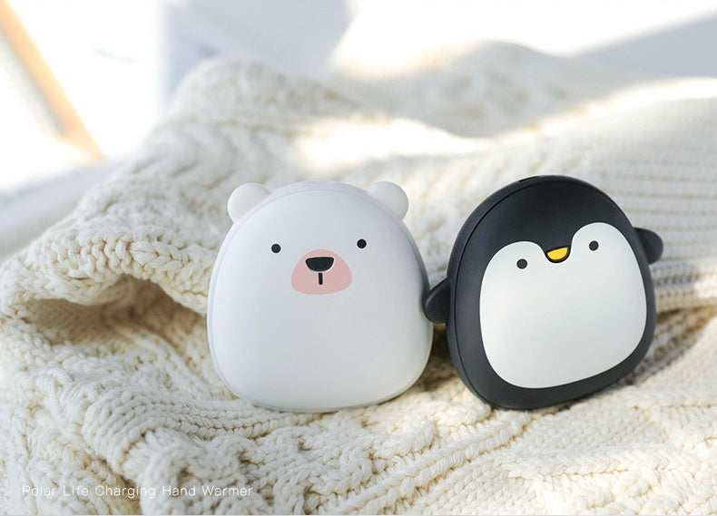 Cute Penguin & Polar Bear USB Hand Warmer + Power Bank