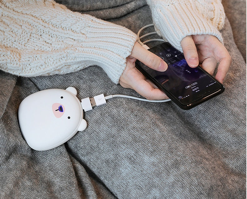 Cute Penguin & Polar Bear USB Hand Warmer + Power Bank