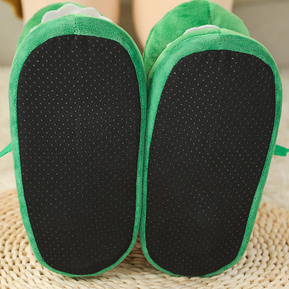 Funny Plush Cotton Slippers – Soft Winter Indoor Couple Shoes