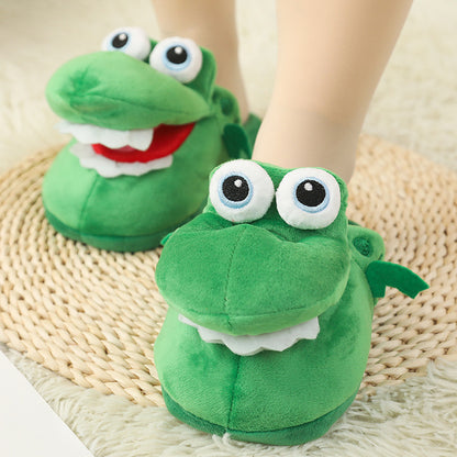 Funny Plush Cotton Slippers – Soft Winter Indoor Couple Shoes