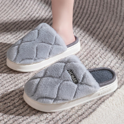 Plush Winter Slippers – Cozy Indoor Shoes for Couples