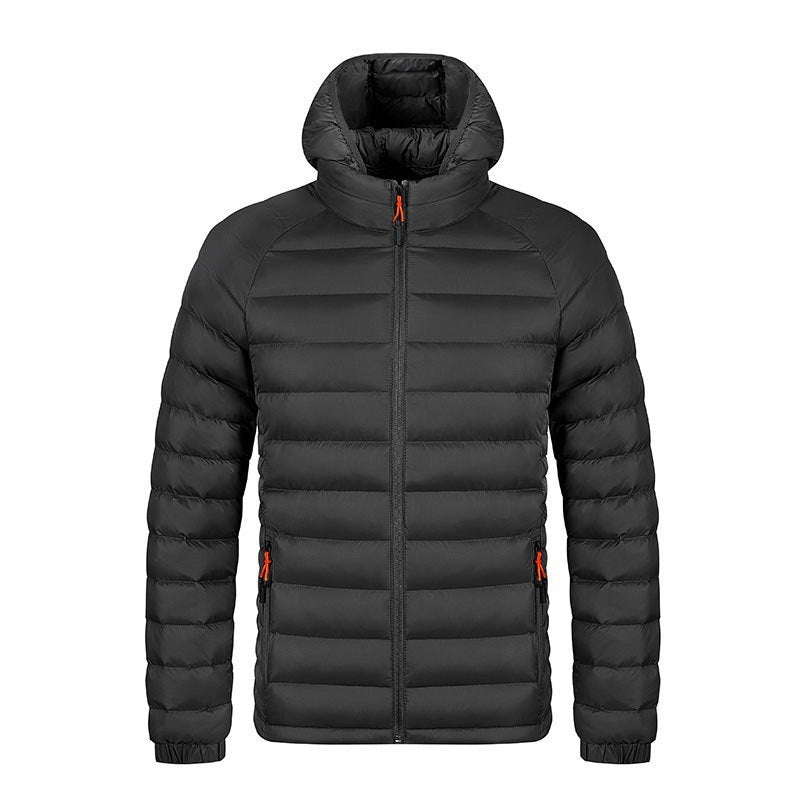 Men's Lightweight Hooded Winter Jacket – Warm & Portable