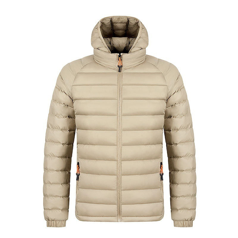 Men's Lightweight Hooded Winter Jacket – Warm & Portable