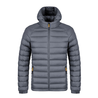 Men's Lightweight Hooded Winter Jacket – Warm & Portable