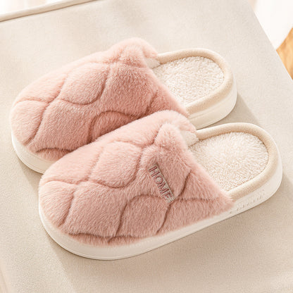 Plush Winter Slippers – Cozy Indoor Shoes for Couples