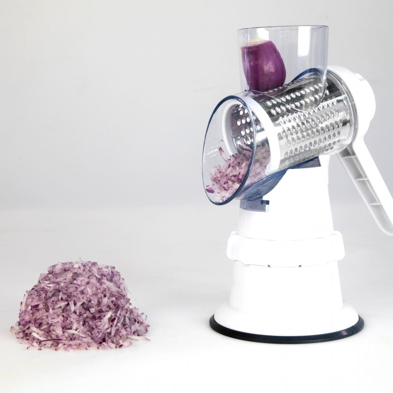 3-in-1 Vegetable Slicer & Grater – Manual Kitchen Chopper & Shredder