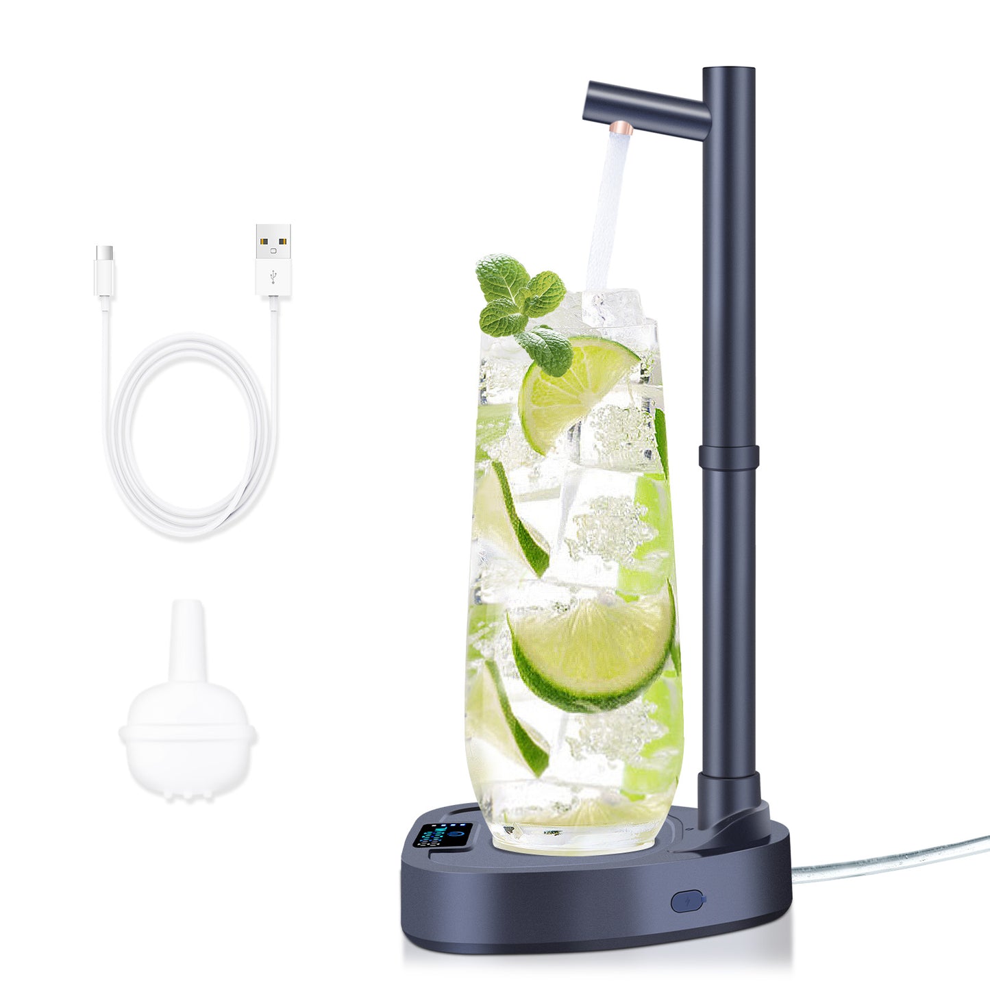 Automatic Water Dispenser with Stand – Rechargeable & Extended Tube