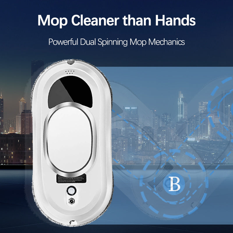 Smart Window Cleaning Robot – 5600Pa Suction with Remote Control for Glass, Tiles, and Doors